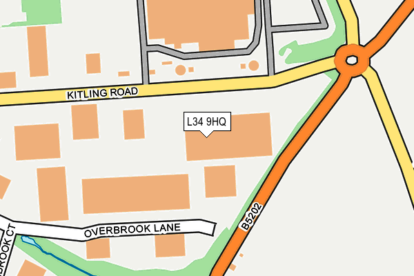 L34 9HQ map - OS OpenMap – Local (Ordnance Survey)