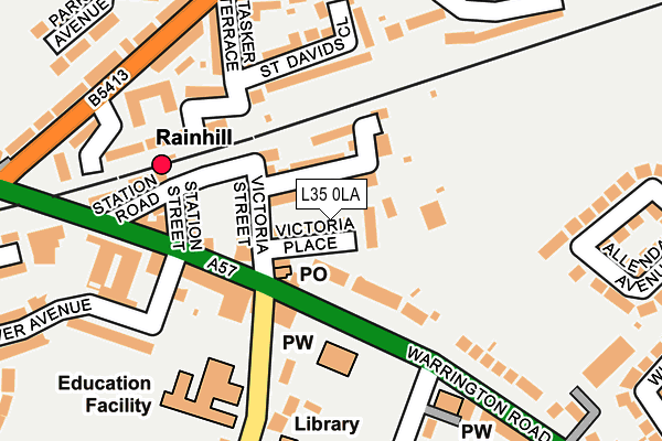 L35 0LA map - OS OpenMap – Local (Ordnance Survey)