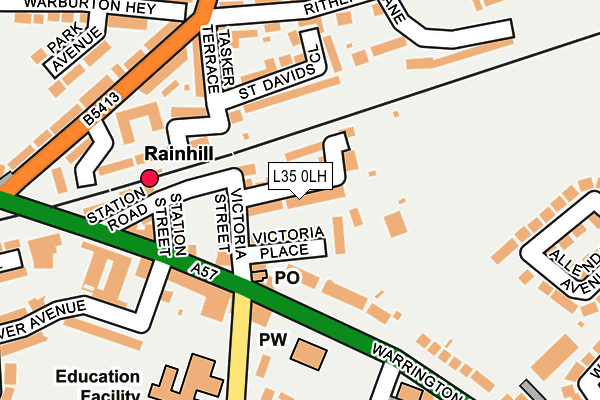 L35 0LH map - OS OpenMap – Local (Ordnance Survey)
