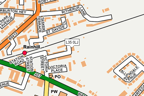 L35 0LJ map - OS OpenMap – Local (Ordnance Survey)