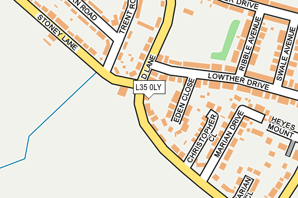 L35 0LY map - OS OpenMap – Local (Ordnance Survey)