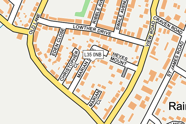 L35 0NB map - OS OpenMap – Local (Ordnance Survey)