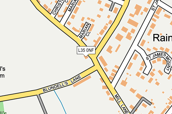 L35 0NF map - OS OpenMap – Local (Ordnance Survey)