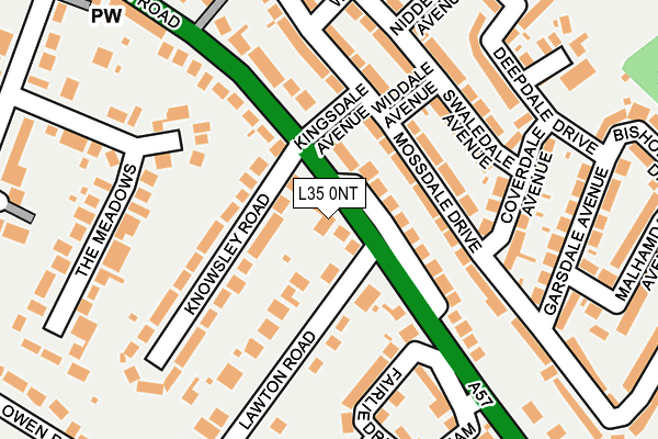 L35 0NT map - OS OpenMap – Local (Ordnance Survey)