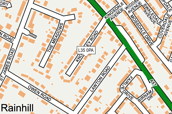 L35 0PA map - OS OpenMap – Local (Ordnance Survey)