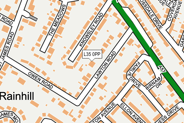 L35 0PP map - OS OpenMap – Local (Ordnance Survey)