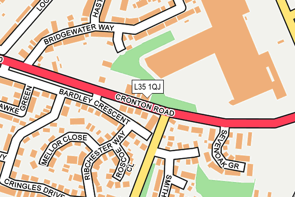 L35 1QJ map - OS OpenMap – Local (Ordnance Survey)