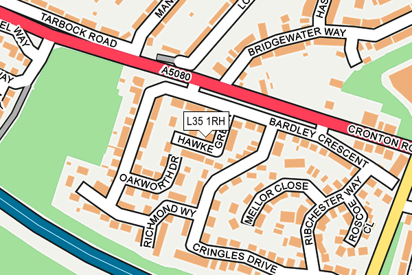 L35 1RH map - OS OpenMap – Local (Ordnance Survey)