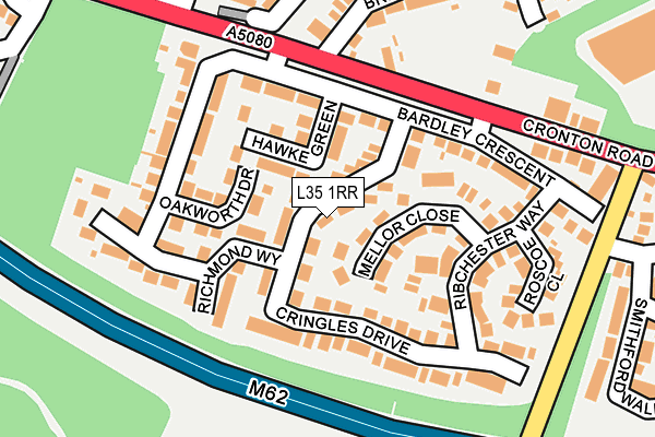 L35 1RR map - OS OpenMap – Local (Ordnance Survey)