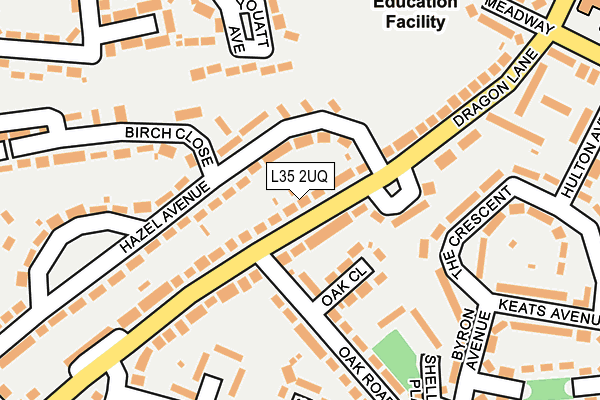 L35 2UQ map - OS OpenMap – Local (Ordnance Survey)