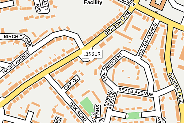 L35 2UR map - OS OpenMap – Local (Ordnance Survey)
