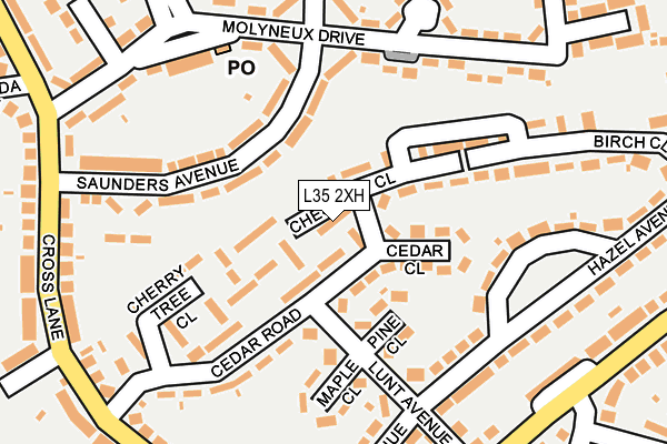 L35 2XH map - OS OpenMap – Local (Ordnance Survey)