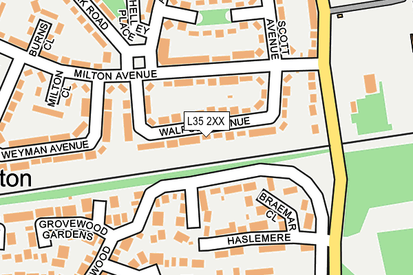 L35 2XX map - OS OpenMap – Local (Ordnance Survey)