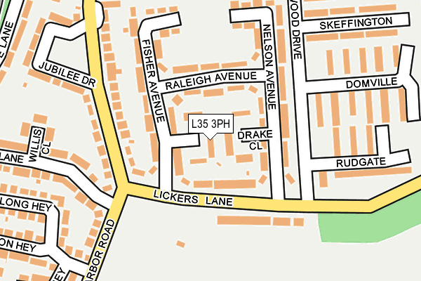L35 3PH map - OS OpenMap – Local (Ordnance Survey)