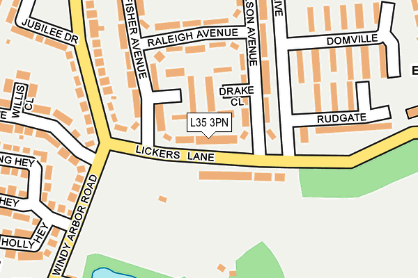L35 3PN map - OS OpenMap – Local (Ordnance Survey)