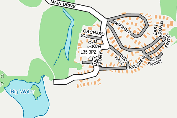 L35 3PZ map - OS OpenMap – Local (Ordnance Survey)