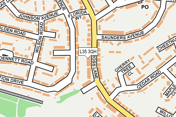 L35 3QH map - OS OpenMap – Local (Ordnance Survey)