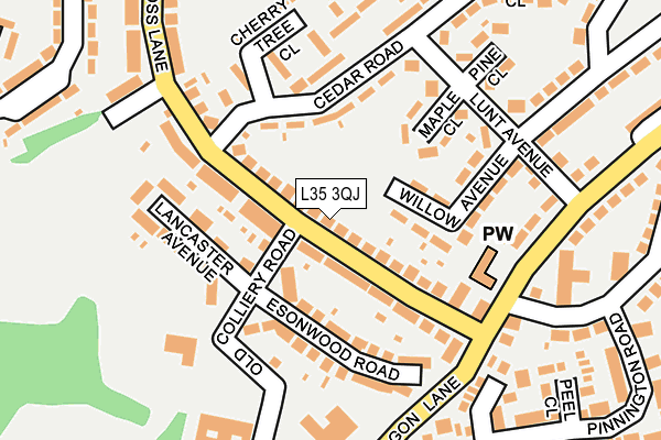 L35 3QJ map - OS OpenMap – Local (Ordnance Survey)