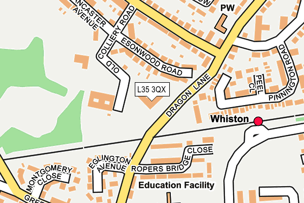 L35 3QX map - OS OpenMap – Local (Ordnance Survey)