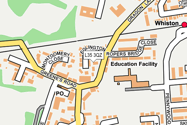L35 3QZ map - OS OpenMap – Local (Ordnance Survey)