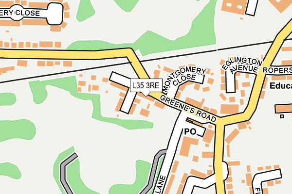 L35 3RE map - OS OpenMap – Local (Ordnance Survey)