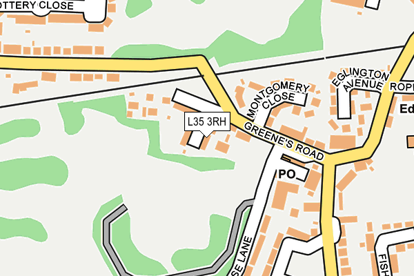 L35 3RH map - OS OpenMap – Local (Ordnance Survey)