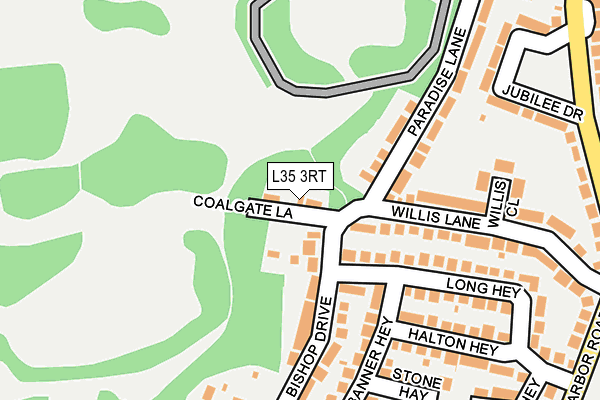 L35 3RT map - OS OpenMap – Local (Ordnance Survey)