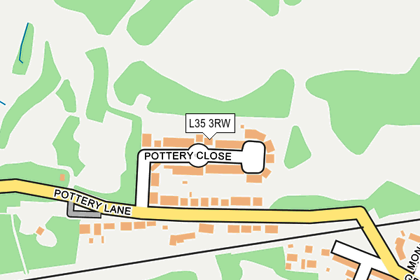 L35 3RW map - OS OpenMap – Local (Ordnance Survey)