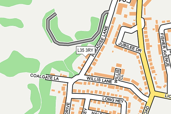 L35 3RY map - OS OpenMap – Local (Ordnance Survey)