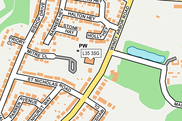 L35 3SG map - OS OpenMap – Local (Ordnance Survey)