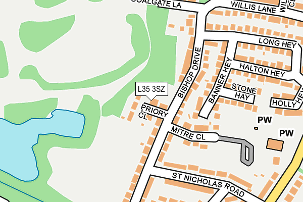 L35 3SZ map - OS OpenMap – Local (Ordnance Survey)