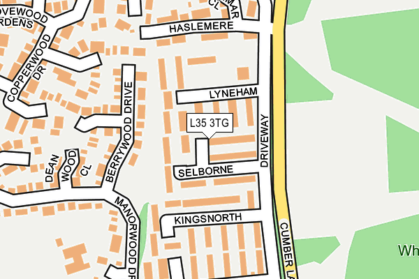 L35 3TG map - OS OpenMap – Local (Ordnance Survey)