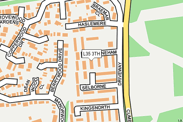 L35 3TH map - OS OpenMap – Local (Ordnance Survey)