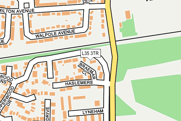 L35 3TR map - OS OpenMap – Local (Ordnance Survey)