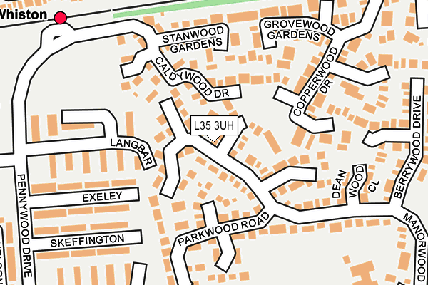 L35 3UH map - OS OpenMap – Local (Ordnance Survey)