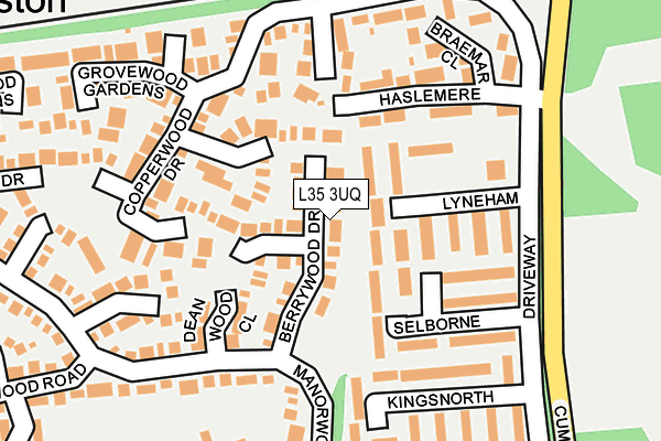 L35 3UQ map - OS OpenMap – Local (Ordnance Survey)