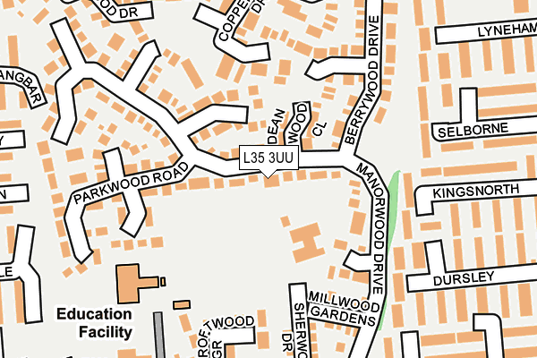 L35 3UU map - OS OpenMap – Local (Ordnance Survey)