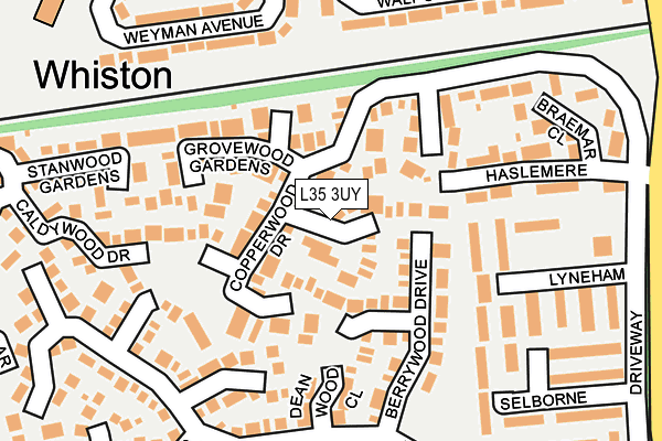 L35 3UY map - OS OpenMap – Local (Ordnance Survey)