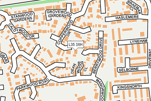 L35 3XH map - OS OpenMap – Local (Ordnance Survey)