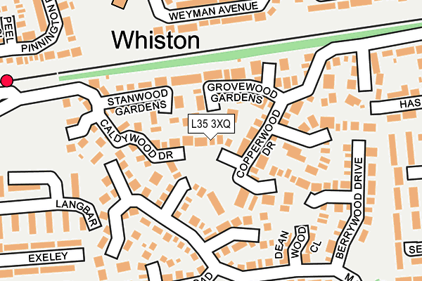 L35 3XQ map - OS OpenMap – Local (Ordnance Survey)
