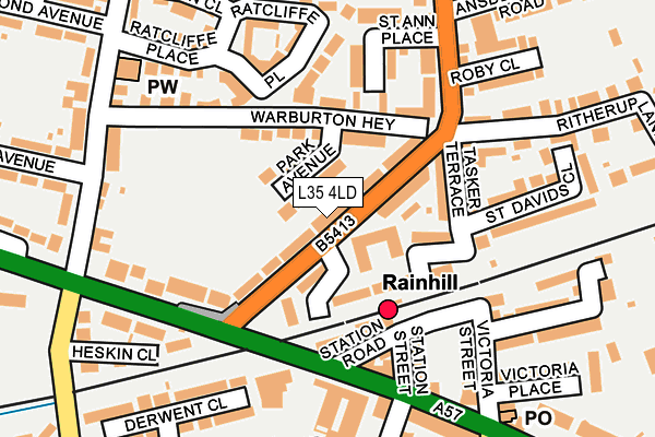 L35 4LD map - OS OpenMap – Local (Ordnance Survey)