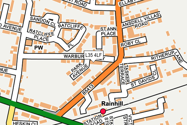L35 4LF map - OS OpenMap – Local (Ordnance Survey)