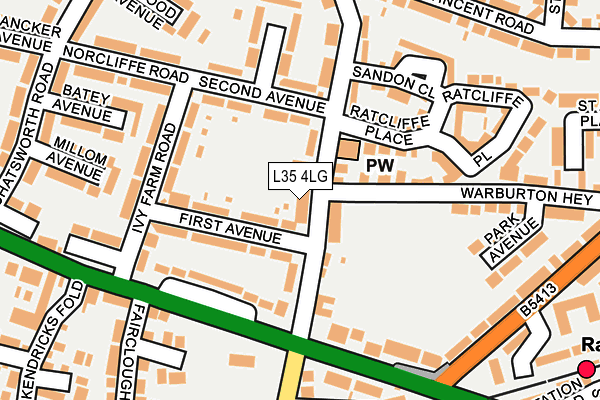 L35 4LG map - OS OpenMap – Local (Ordnance Survey)