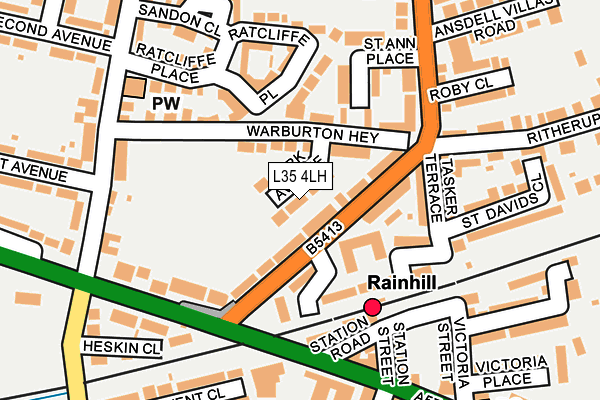 L35 4LH map - OS OpenMap – Local (Ordnance Survey)