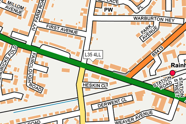 L35 4LL map - OS OpenMap – Local (Ordnance Survey)