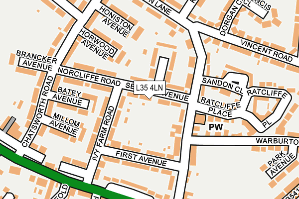 L35 4LN map - OS OpenMap – Local (Ordnance Survey)