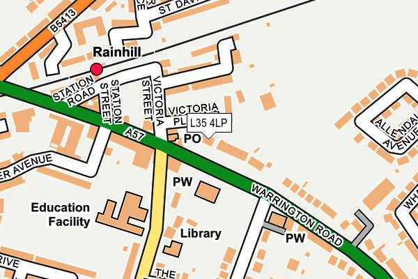 L35 4LP map - OS OpenMap – Local (Ordnance Survey)