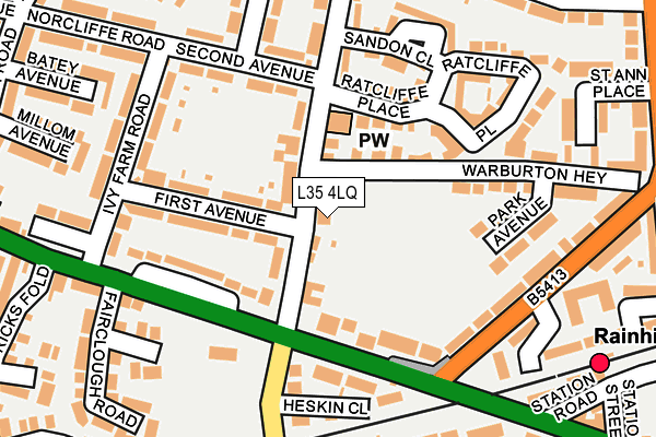 L35 4LQ map - OS OpenMap – Local (Ordnance Survey)