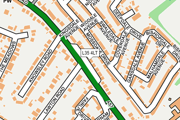L35 4LT map - OS OpenMap – Local (Ordnance Survey)