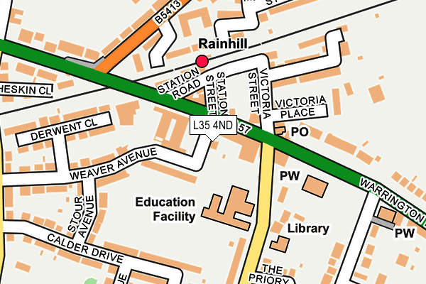 L35 4ND map - OS OpenMap – Local (Ordnance Survey)